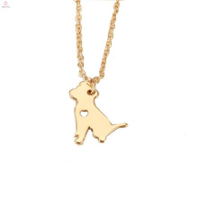 Personalized Gold Animal Pet Dog Necklace Pendant